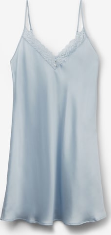 INTIMISSIMI Negligée 'Silky Flowers' in Blau: Vorderseite