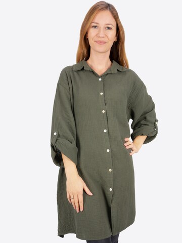 Seasons of April Bluse 'Jessy' in Grün: Vorderseite