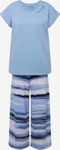 Ulla Popken Pyjama in Blauw: voorkant