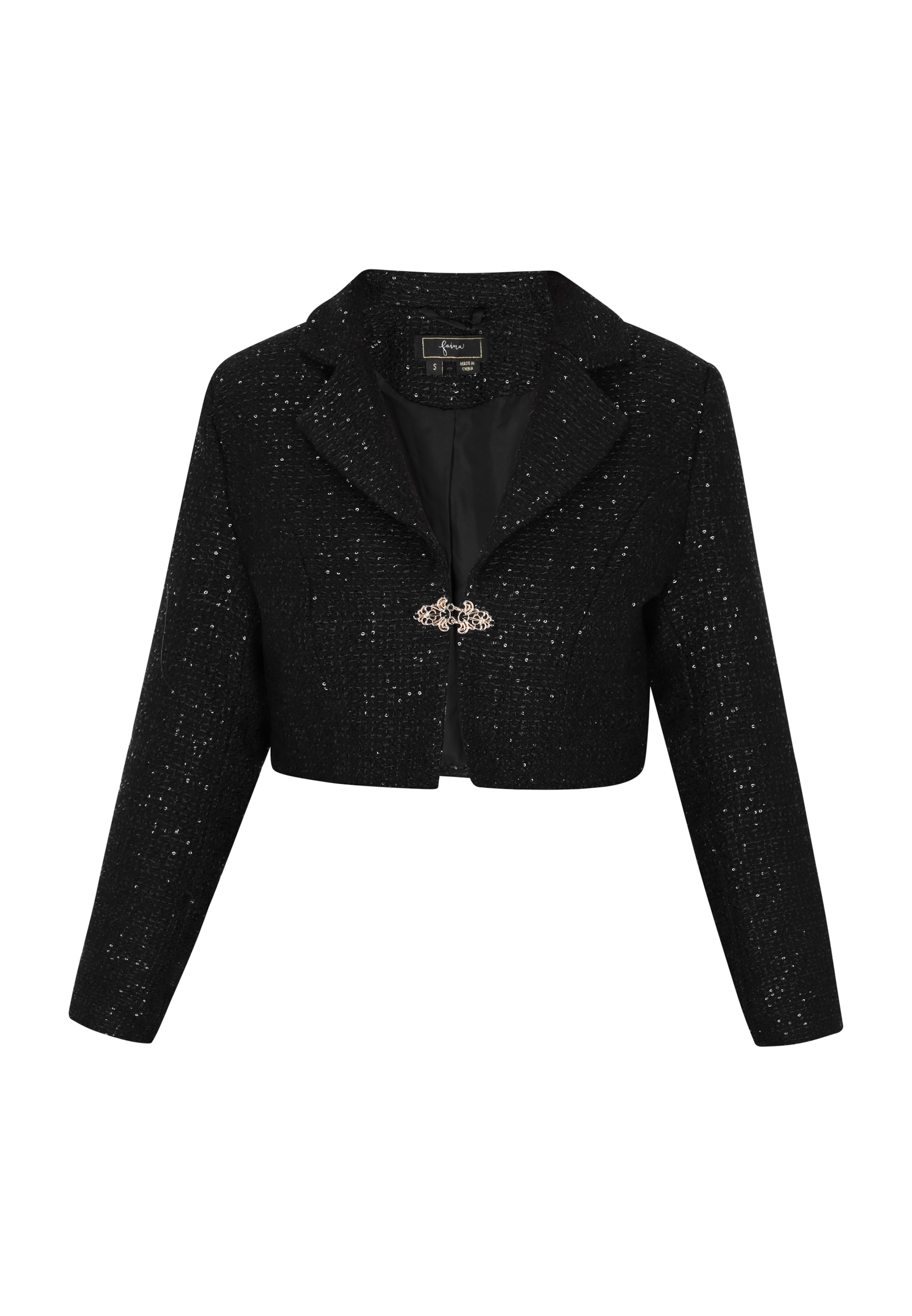 faina Blazer in Schwarz: Vorderseite