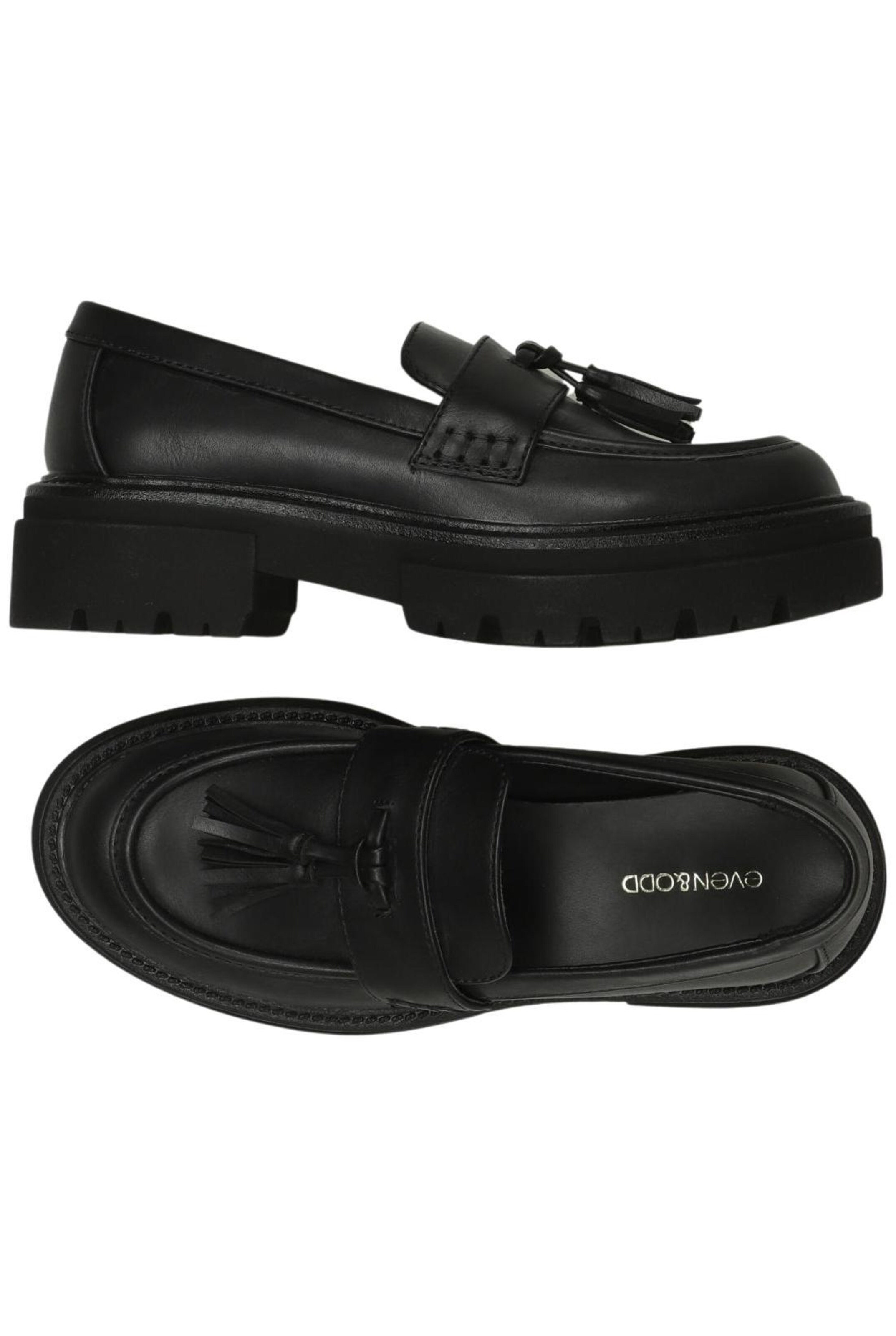 even&odd Flats & Loafers in 34 in Black: front