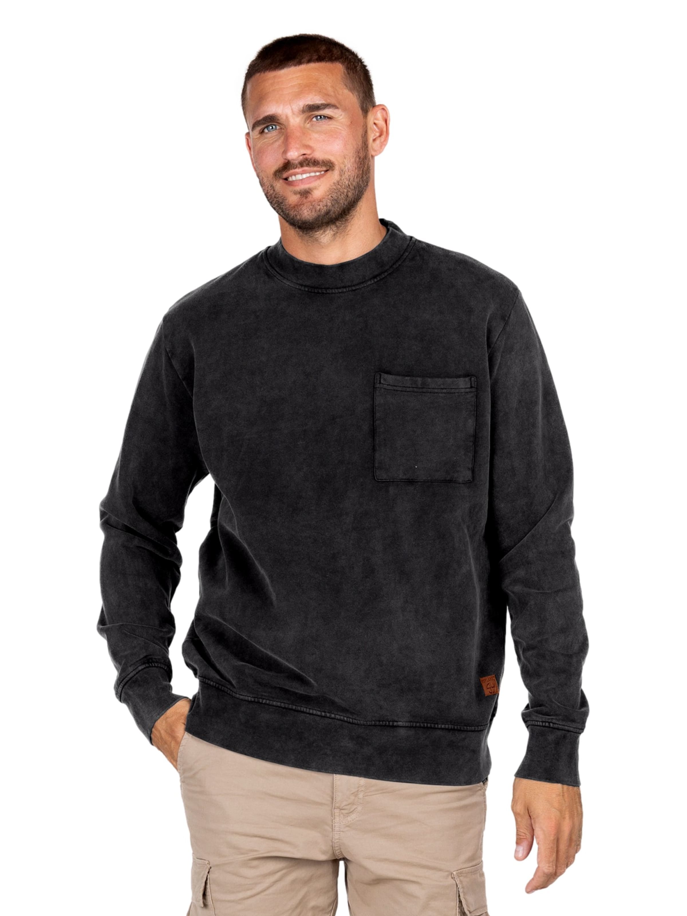 Key Largo Sweatshirt 'KLPENALTY' in Zwart: voorkant