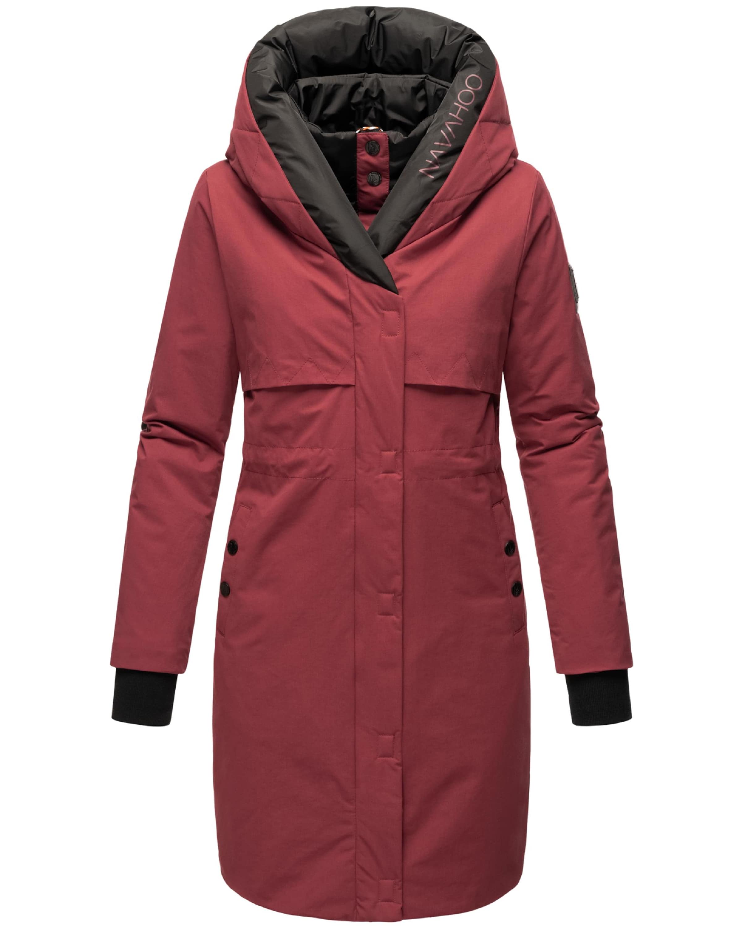 NAVAHOO Zimný kabát 'Snowelf' - Červená: predná strana