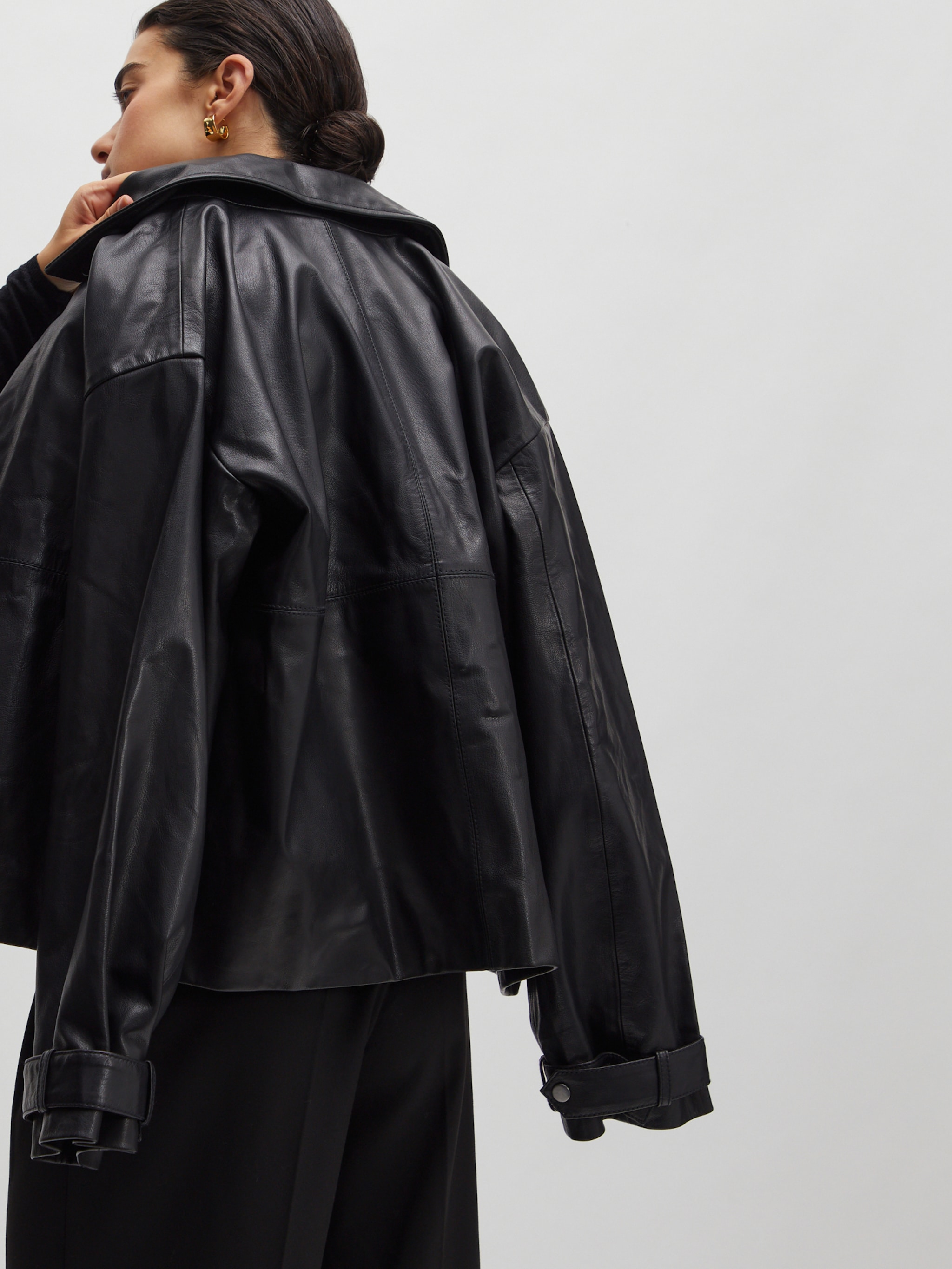 EDITED Produkte Lederjacke 'Orela' schwarz