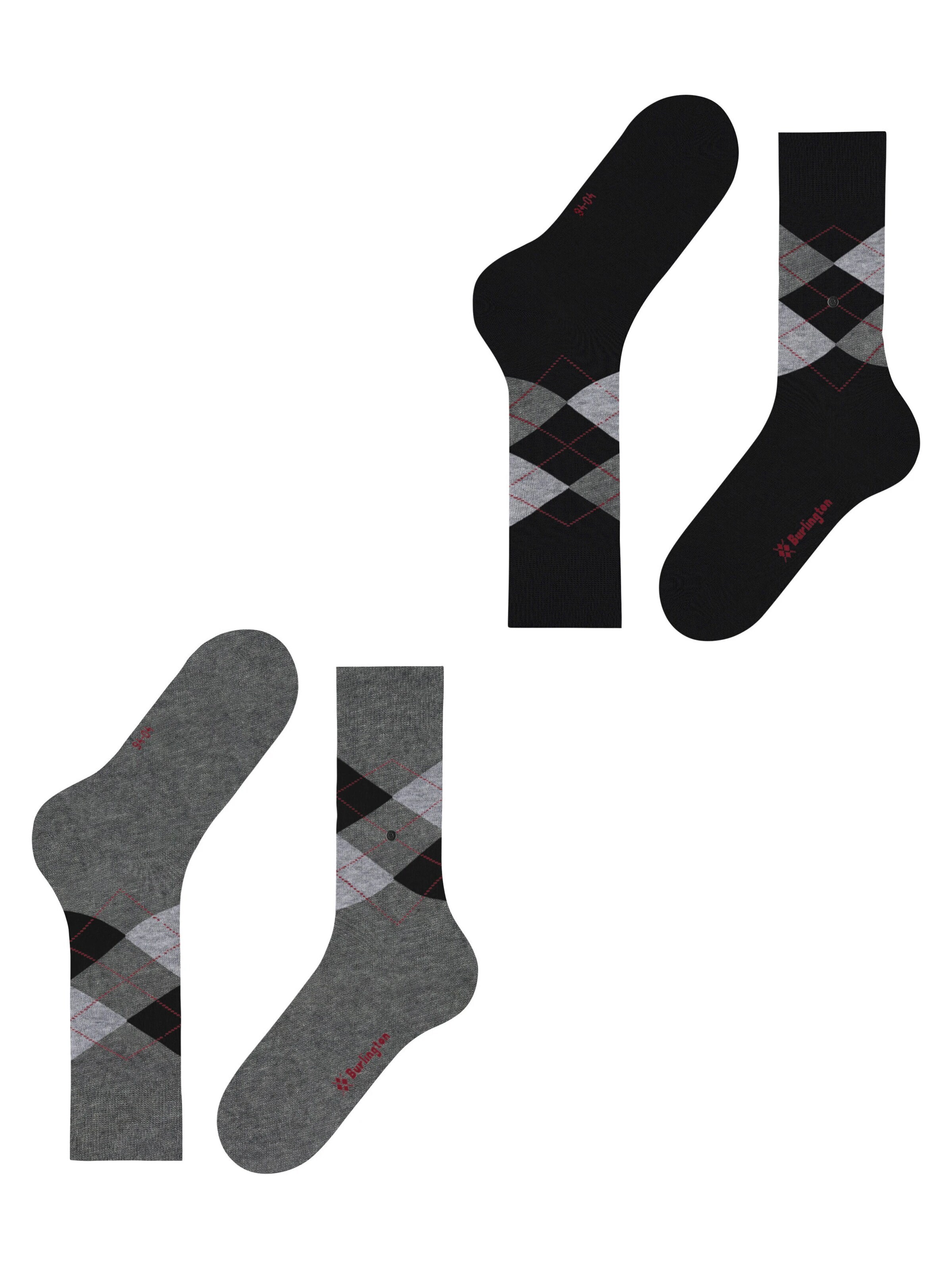 BURLINGTON Socken 'Everyday Argyle'‌‌‌‌ in Grau