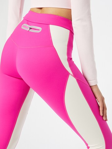 GUESS Skinny Sporthose 'AGNES' in Pink
