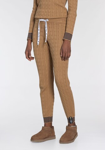Tom Tailor Polo Team Pants in Beige: front