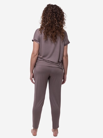 Mey Pyjama 'Pure Chic' in Braun