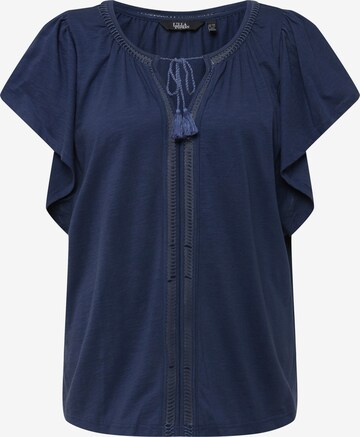 Ulla Popken Shirt in Blauw: voorkant