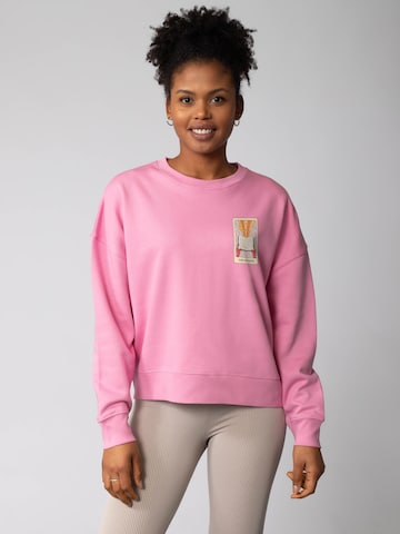Watapparel Sweatshirt 'Tarot The Reader ' in Pink: Vorderseite