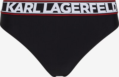 Karl Lagerfeld Σλιπ μπικίνι σε σκούρο κόκκινο / μαύρο / λευκό, Άποψη προϊόντος
