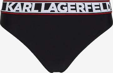 Karl Lagerfeld - Cueca biquíni em preto: frente