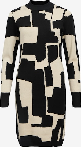 OBJECT - Vestido de punto 'RAY' en negro: frente