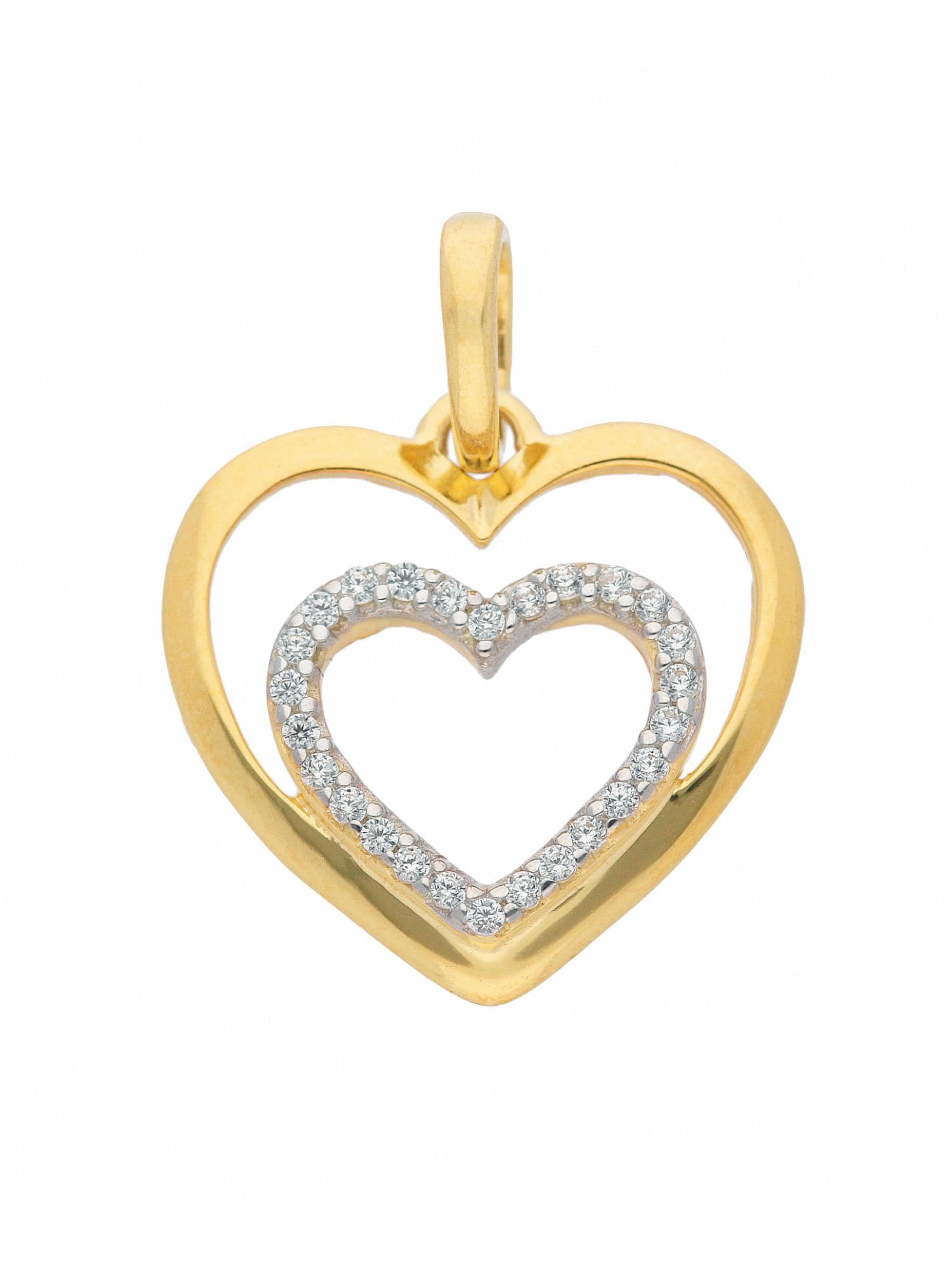 Adelia´s Pendant in Gold: front