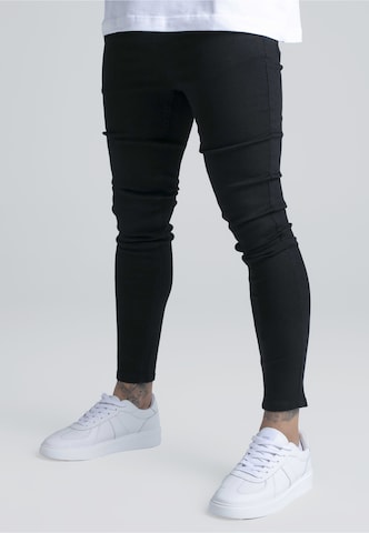 SikSilk Skinny Džíny – černá