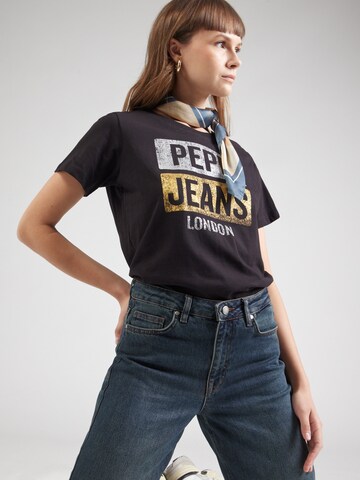 Pepe Jeans - Camiseta 'TYLERY' en negro: frente