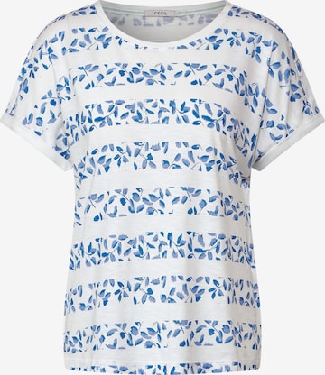 CECIL Shirt 'Florales' in Blauw: voorkant