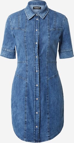 Robe-chemise Dondup en bleu : devant