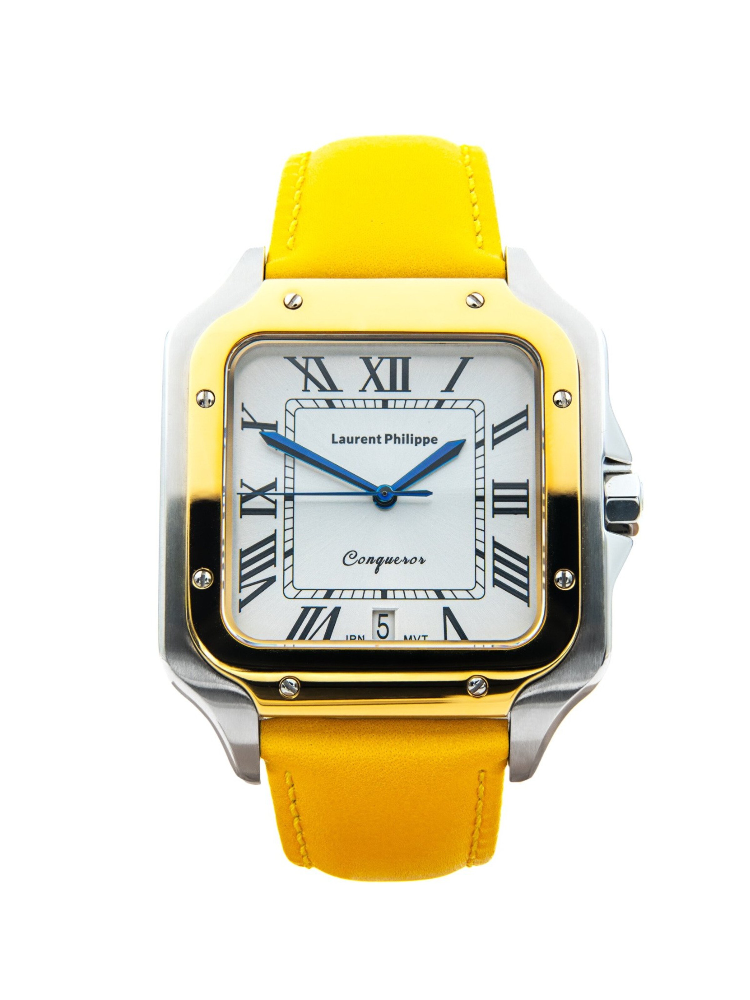 Laurent Philippe Analog Watch in Yellow: front