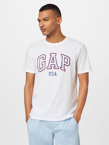 GAP Shirt 'ARCH' in Wit: voorkant