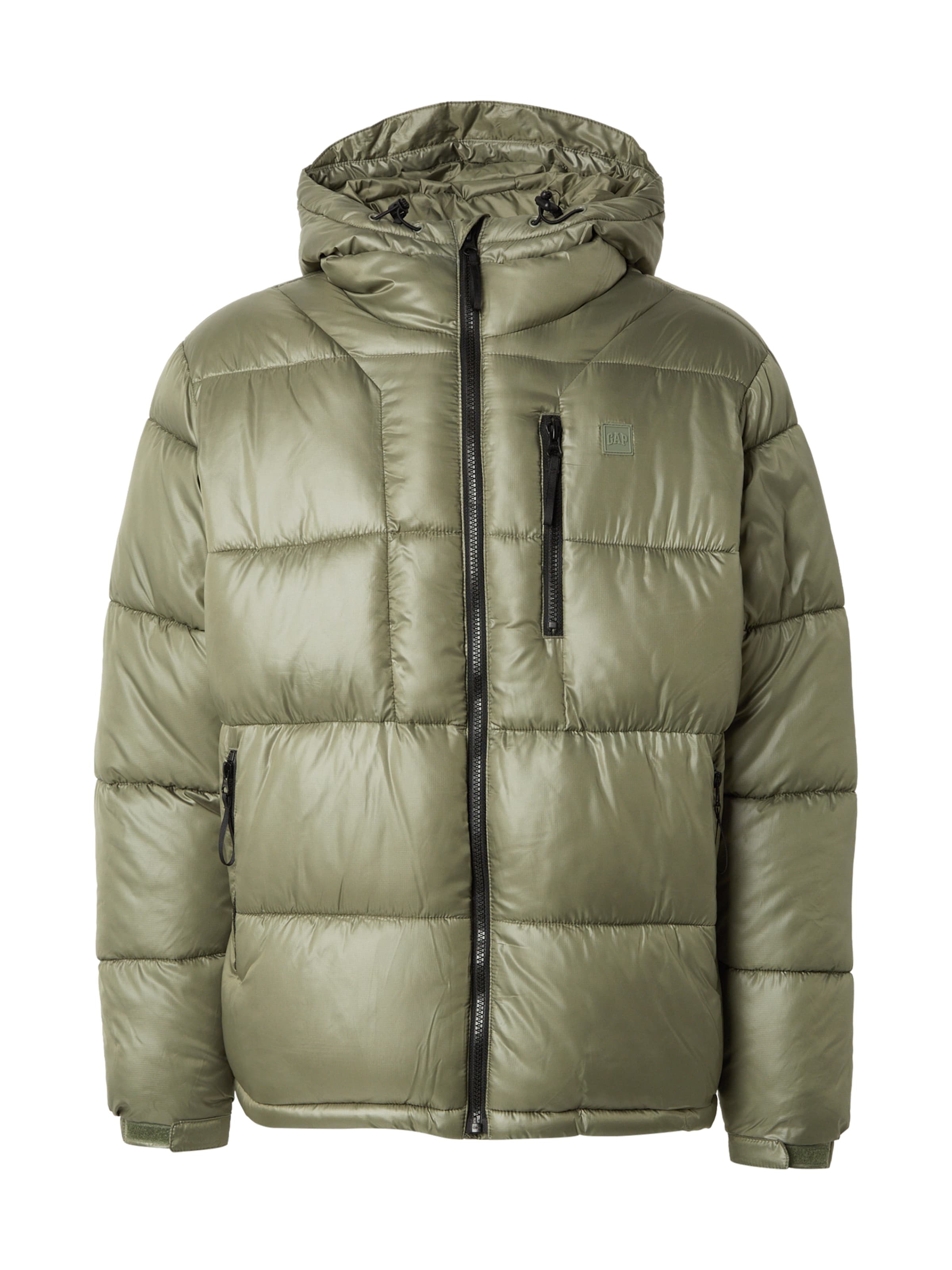 GAP Χειμερινό μπουφάν σε πράσινο: μπροστά