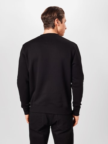 ALPHA INDUSTRIES Regularny krój Bluzka sportowa w kolorze czarny