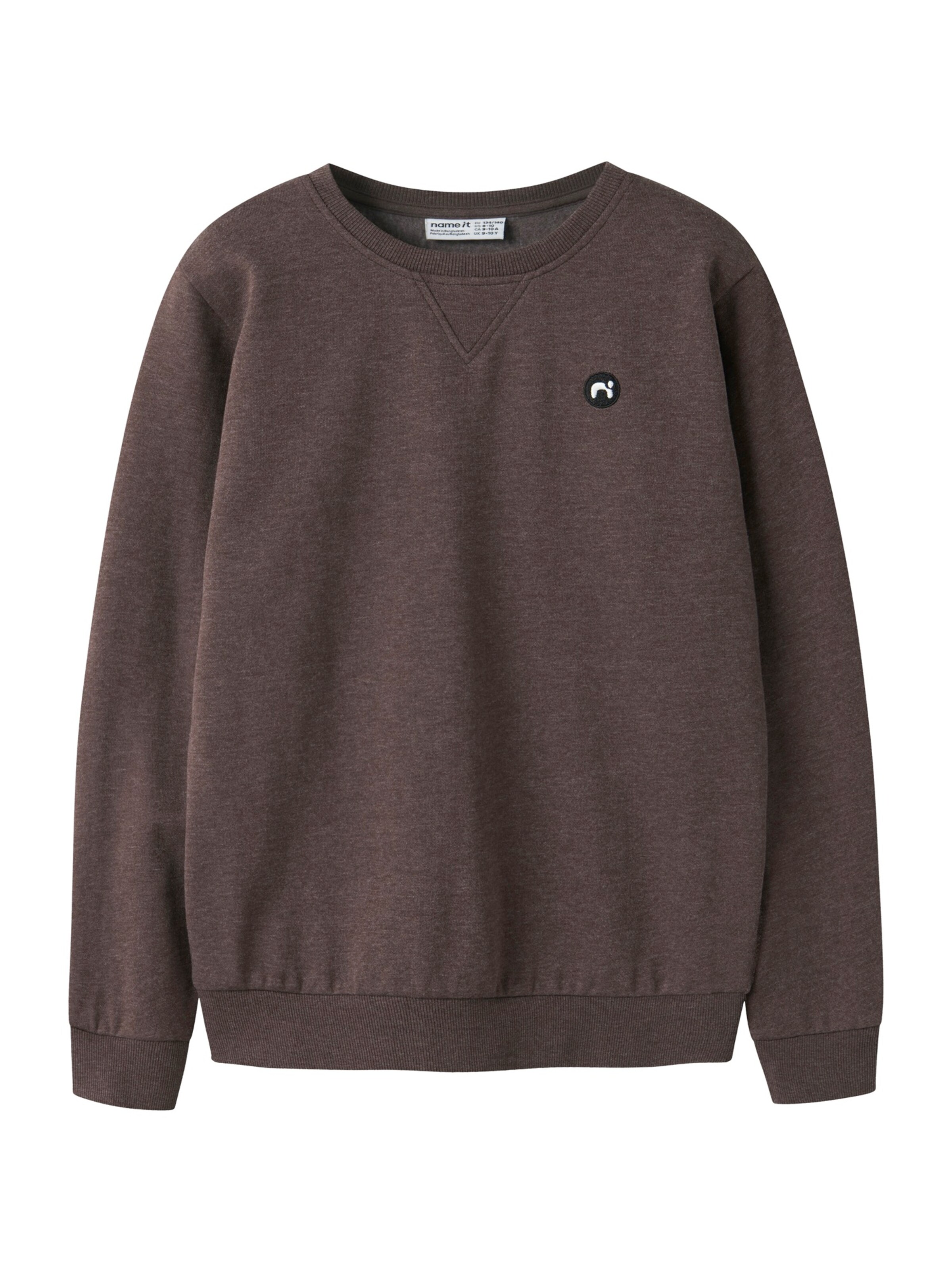 NAME IT Sweatshirt 'NKMVIMO' in Braun: Vorderseite