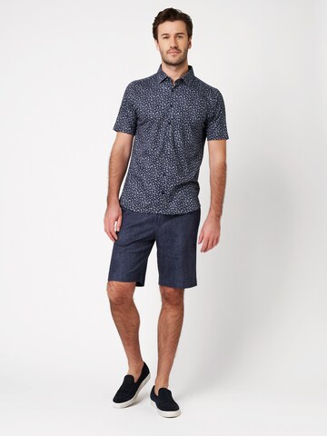 DESOTO Slim fit Overhemd in Blauw