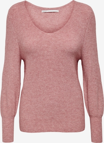 Pull-over 'Atia' ONLY en rose : devant