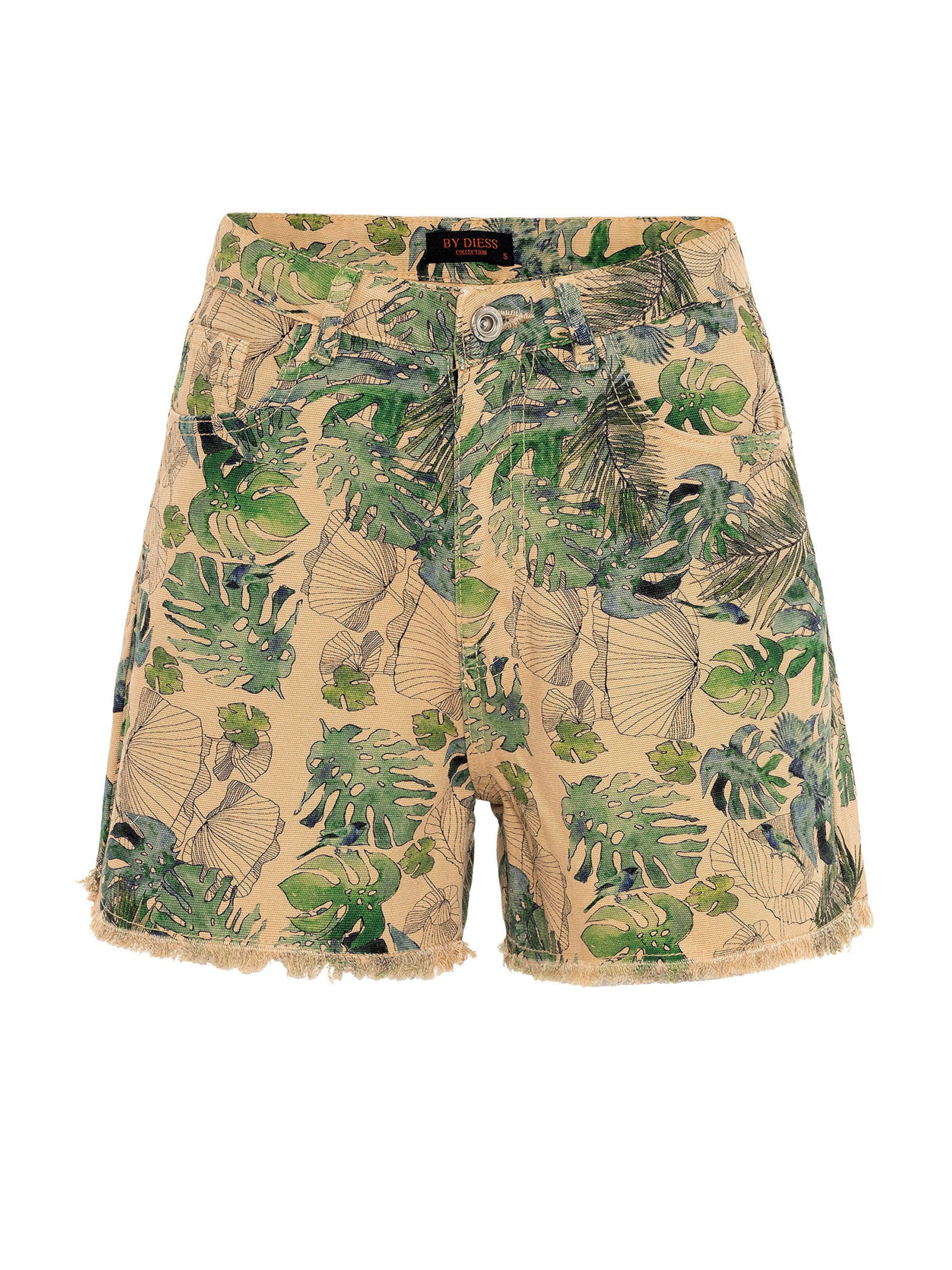 By Diess Collection Regular Trousers in Beige: front