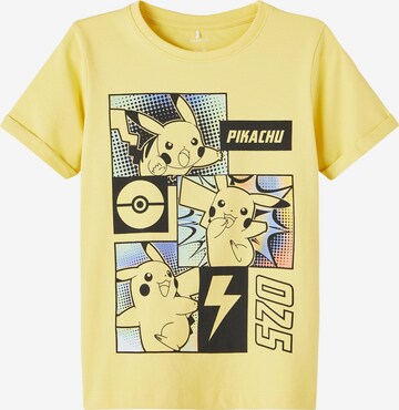 T-Shirt 'Malfo' NAME IT en jaune : devant
