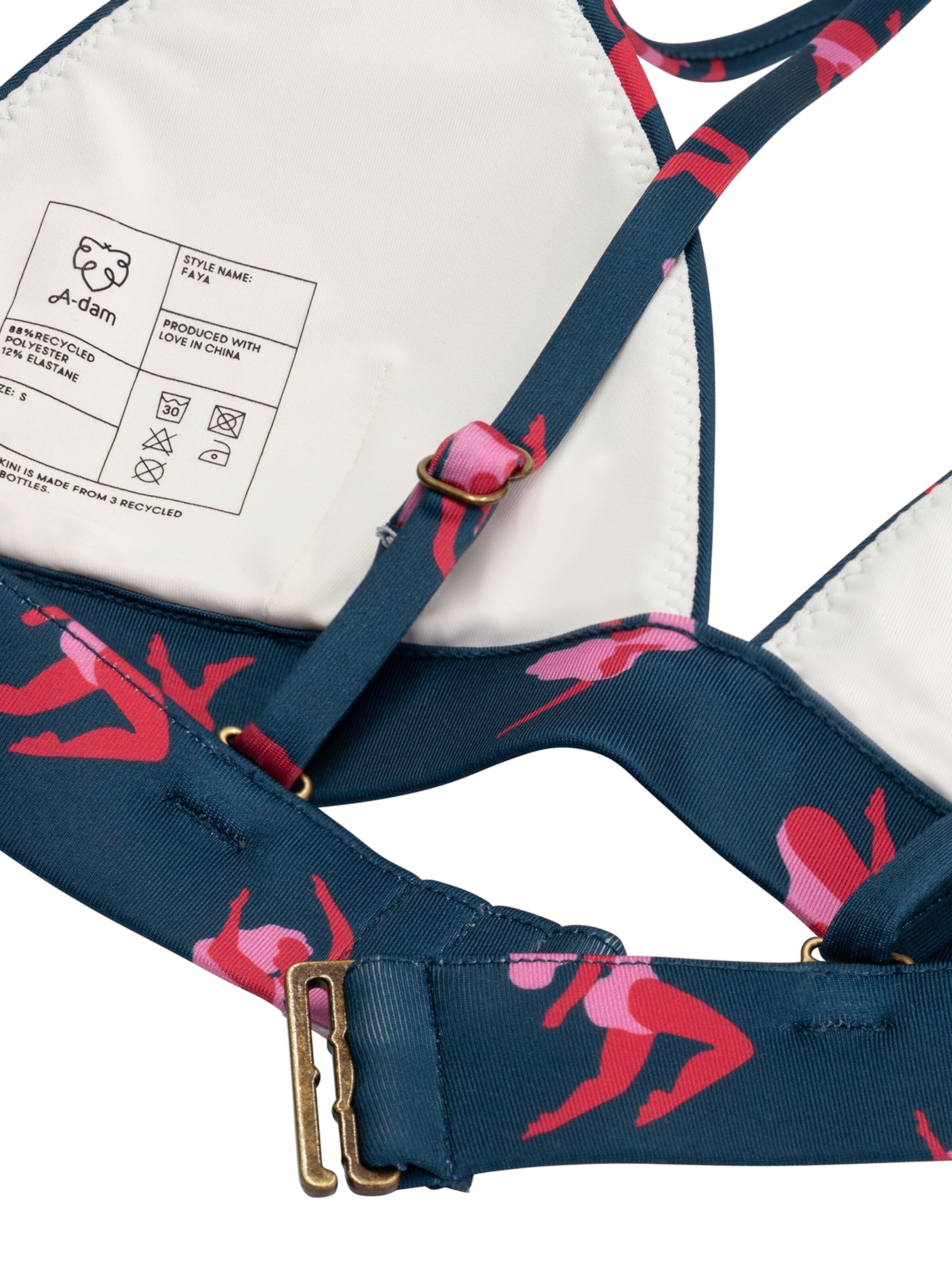 A-dam Bikinitop 'FAYA' in Blau