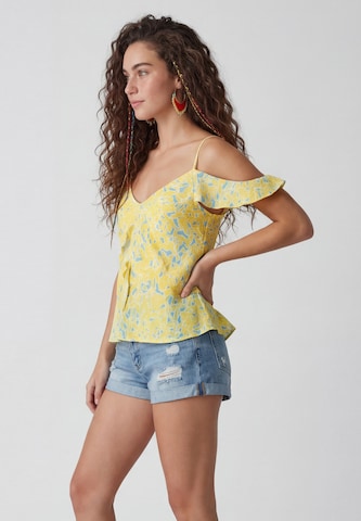 IZIA - Top 'Festival Collection' en amarillo: frente