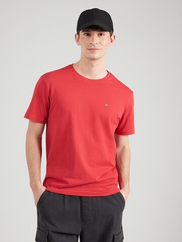 NAPAPIJRI Μπλουζάκι 'Salis' σε κόκκινο: μπροστά