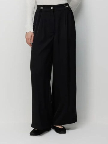 Pantalon à pince MixRay en noir : devant