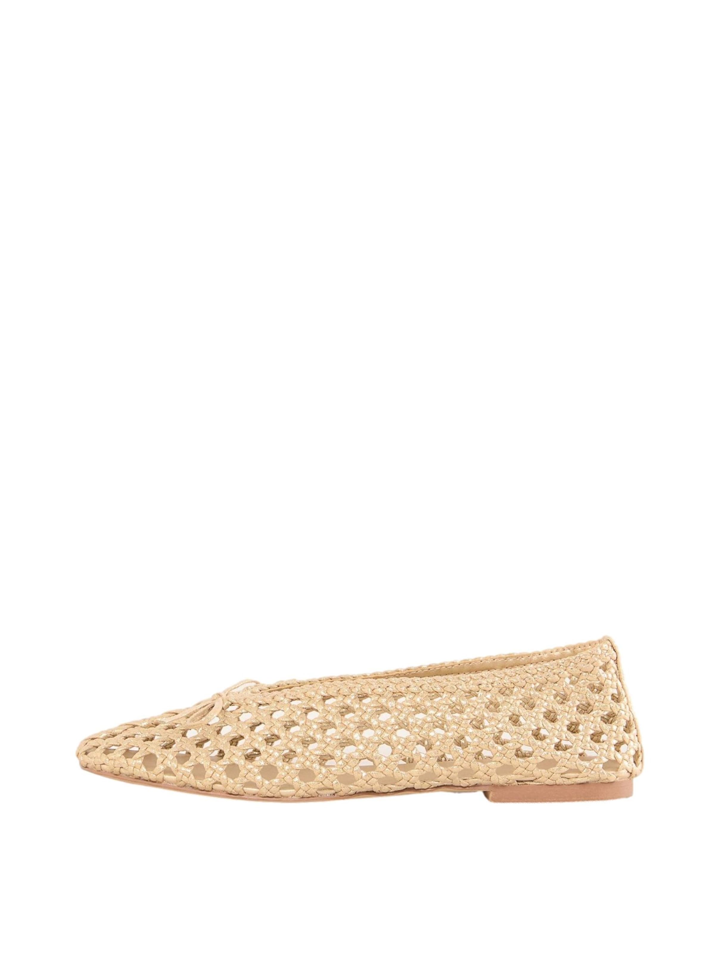 love & roses - Bailarina en beige: frente