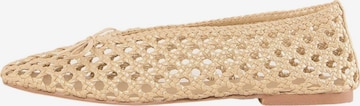 love & roses - Bailarina en beige: frente