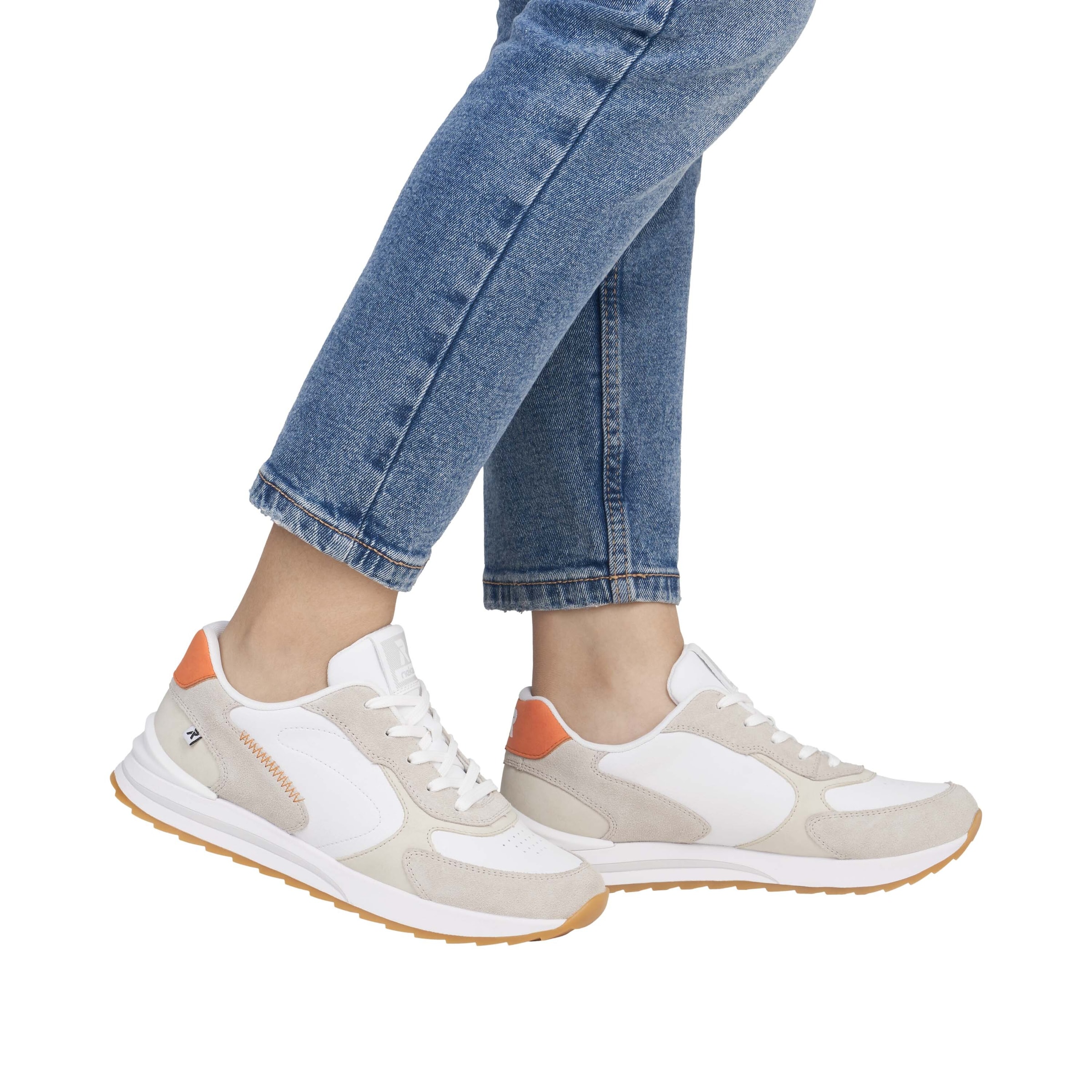 Rieker Platform trainers in White