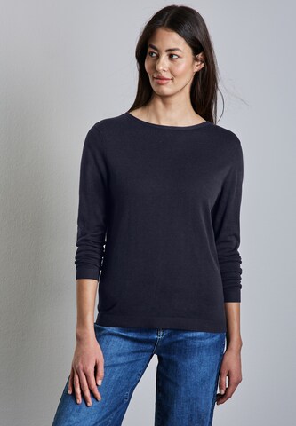 STREET ONE Sweater in Blue: front