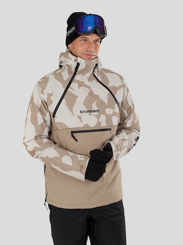 Veste outdoor 'Hydra ECO Anorak' Fundango en marron : devant