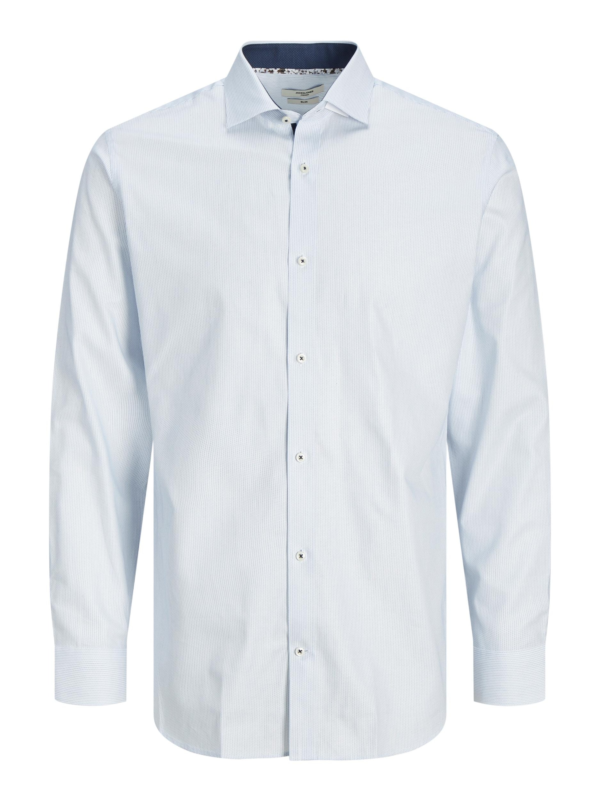 JACK & JONES Button Up Shirt 'Royal' in XS in Off white, Item view