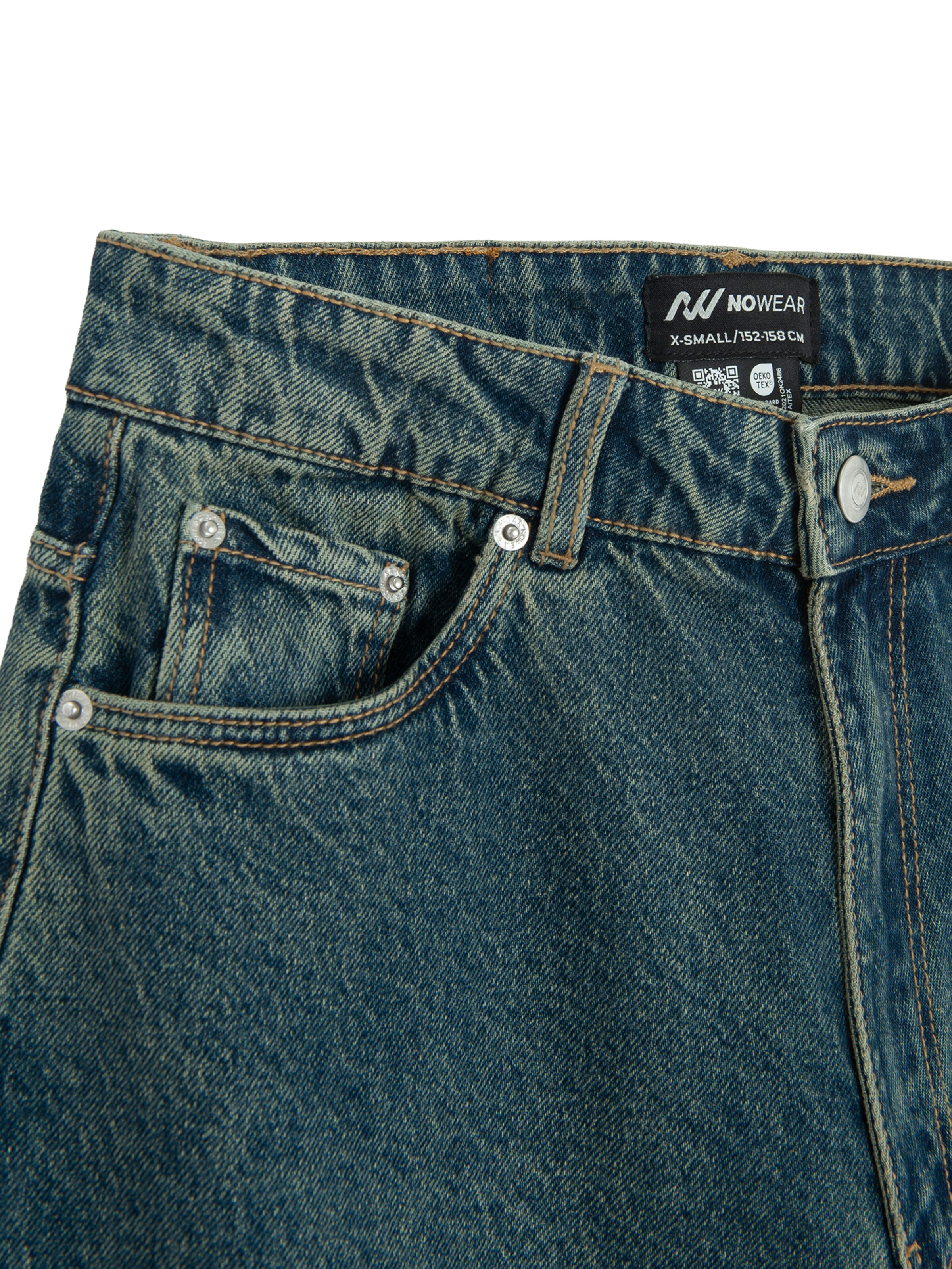 NoWear - Perna larga Calças de ganga em azul