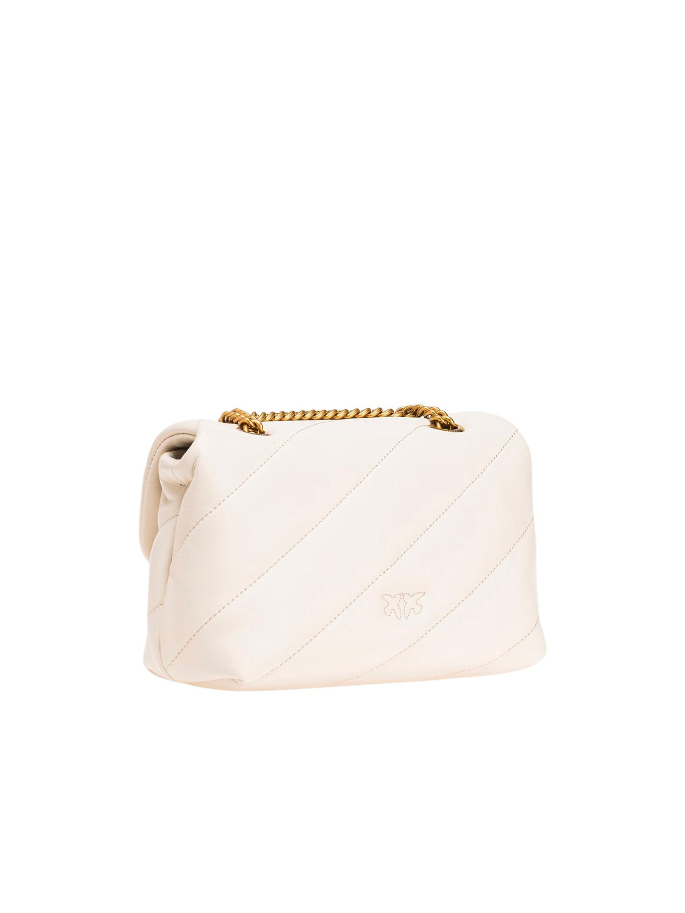 PINKO Axelremsväska 'LOVE PUFF MINI CL SHEEP NAPPA 100039 A0F2' i beige
