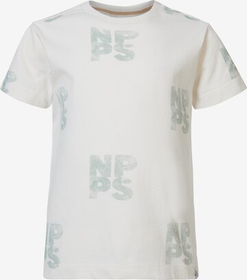 T-Shirt Noppies en blanc : devant