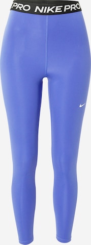 NIKE Workout Pants in Blue: front