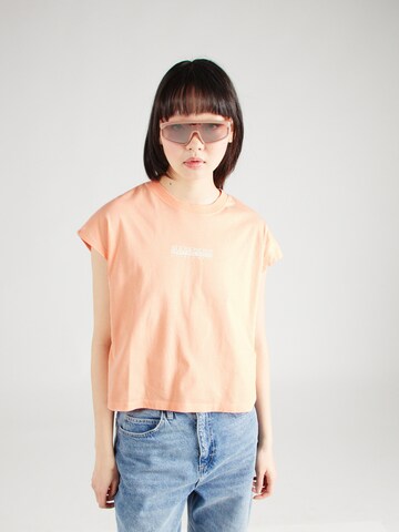 NAPAPIJRI - Camiseta 'TAHI' en naranja: frente