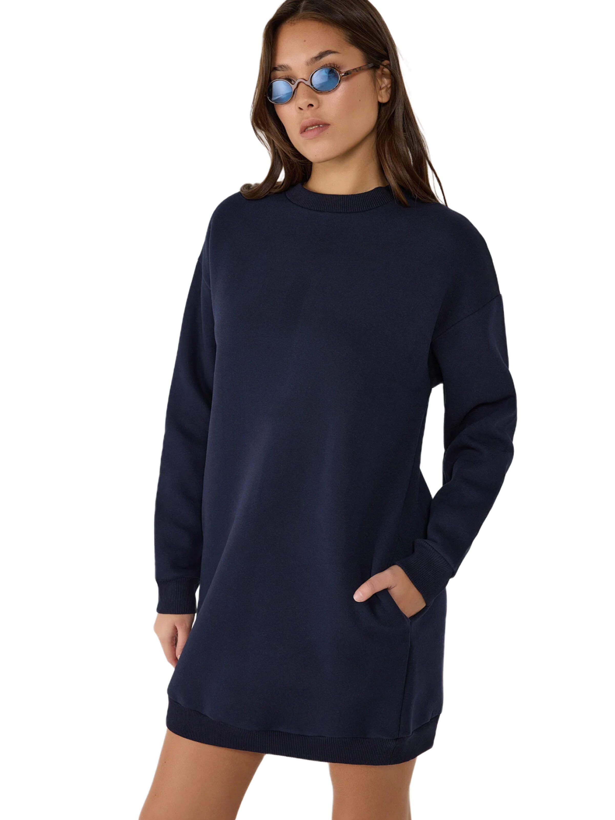 No Matter What Sweatshirt in Blauw: voorkant