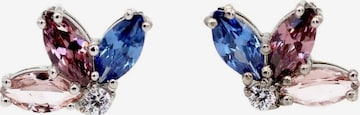 Boucles d'oreilles Leis en blanc : devant