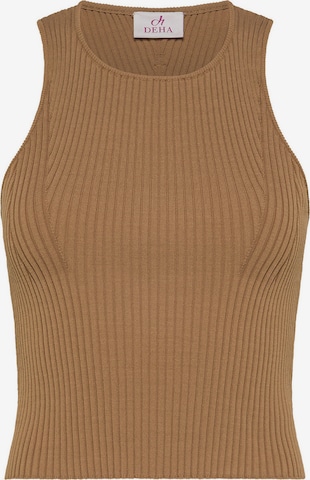 DEHA Stricktop in Braun: Vorderseite