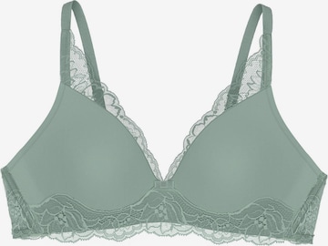 TRIUMPH T-Shirt-BH ' Amourette Charm ' in Grün: Vorderseite